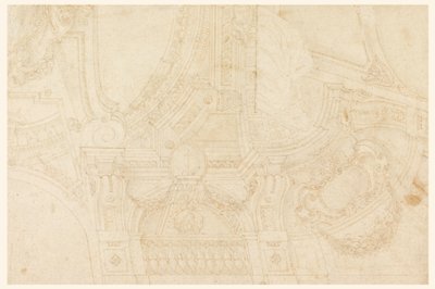 Bemalte Decke, Mitte des 18. Jahrhunderts von Mauro Antonio Tesi